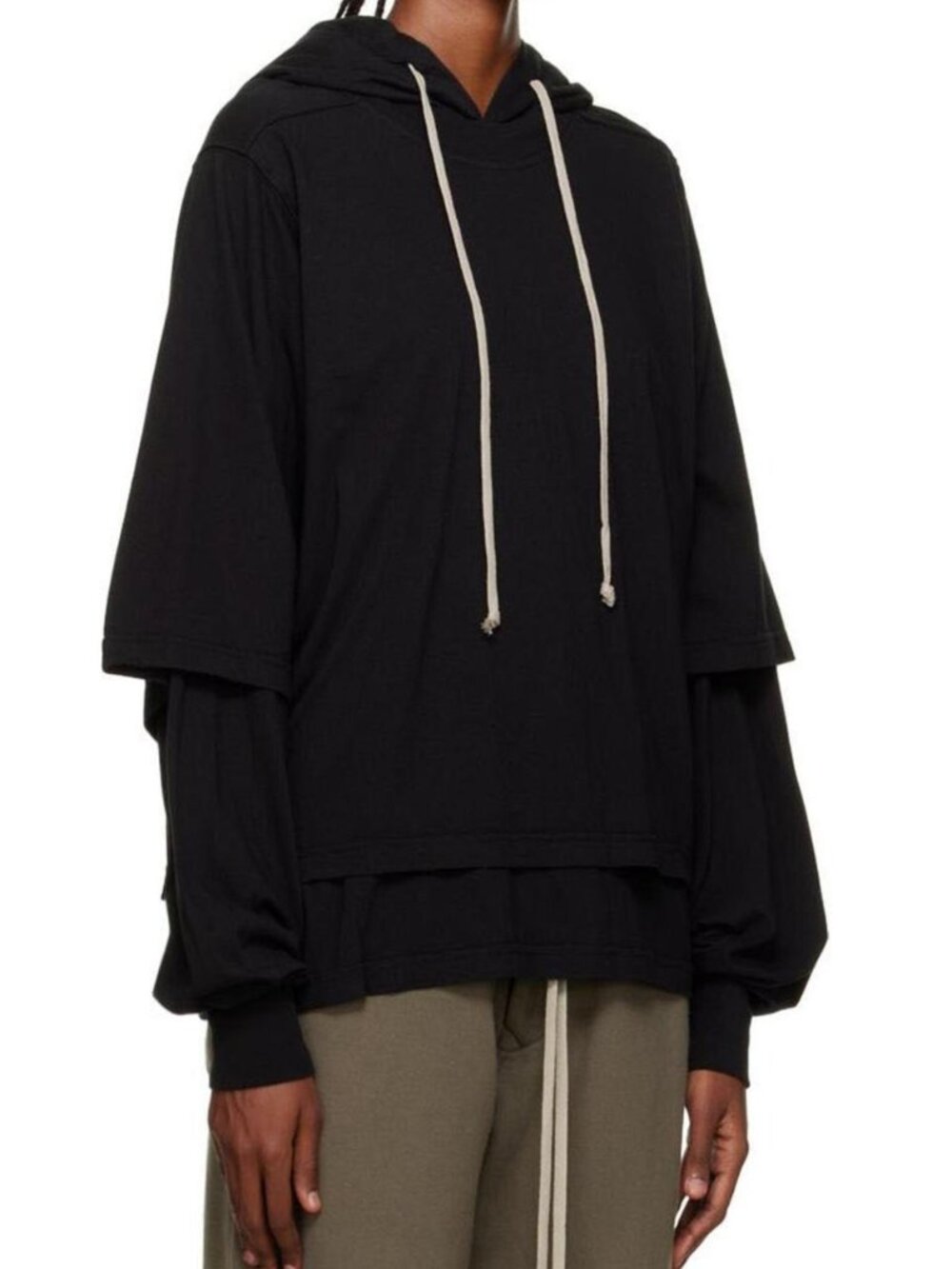 Rick Owens DRKSHDW organic cotton hustler hoodie
